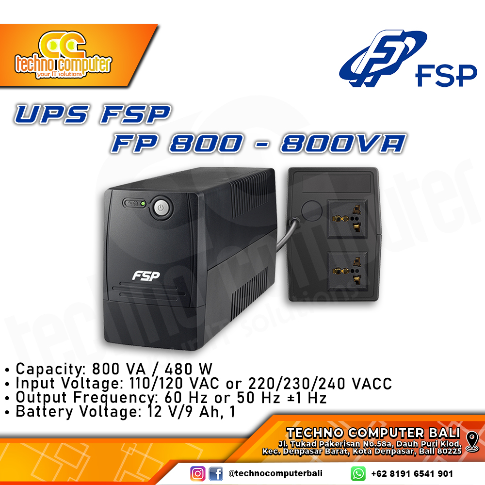 UPS FSP FP800 - 800VA/480W