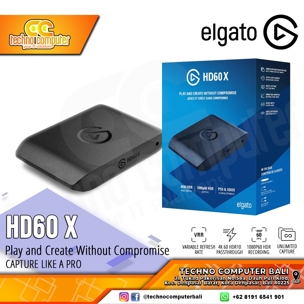 ELGATO HD60 X HDMI Video Game Capture Card 4K 1080P 60Hz