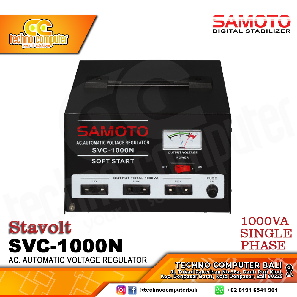STABILIZER SERVO MOTOR SAMOTO SVC-1000VA