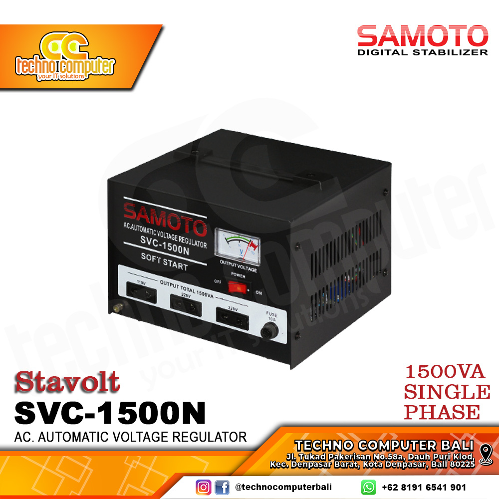 STABILIZER SERVO MOTOR SAMOTO SVC-1500VA