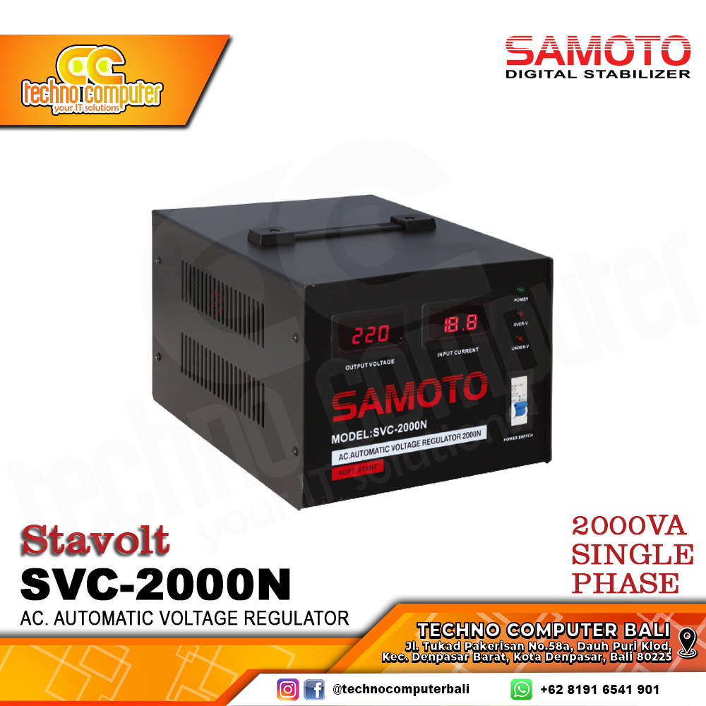 STABILIZER SERVO MOTOR SAMOTO SVC-2000VA