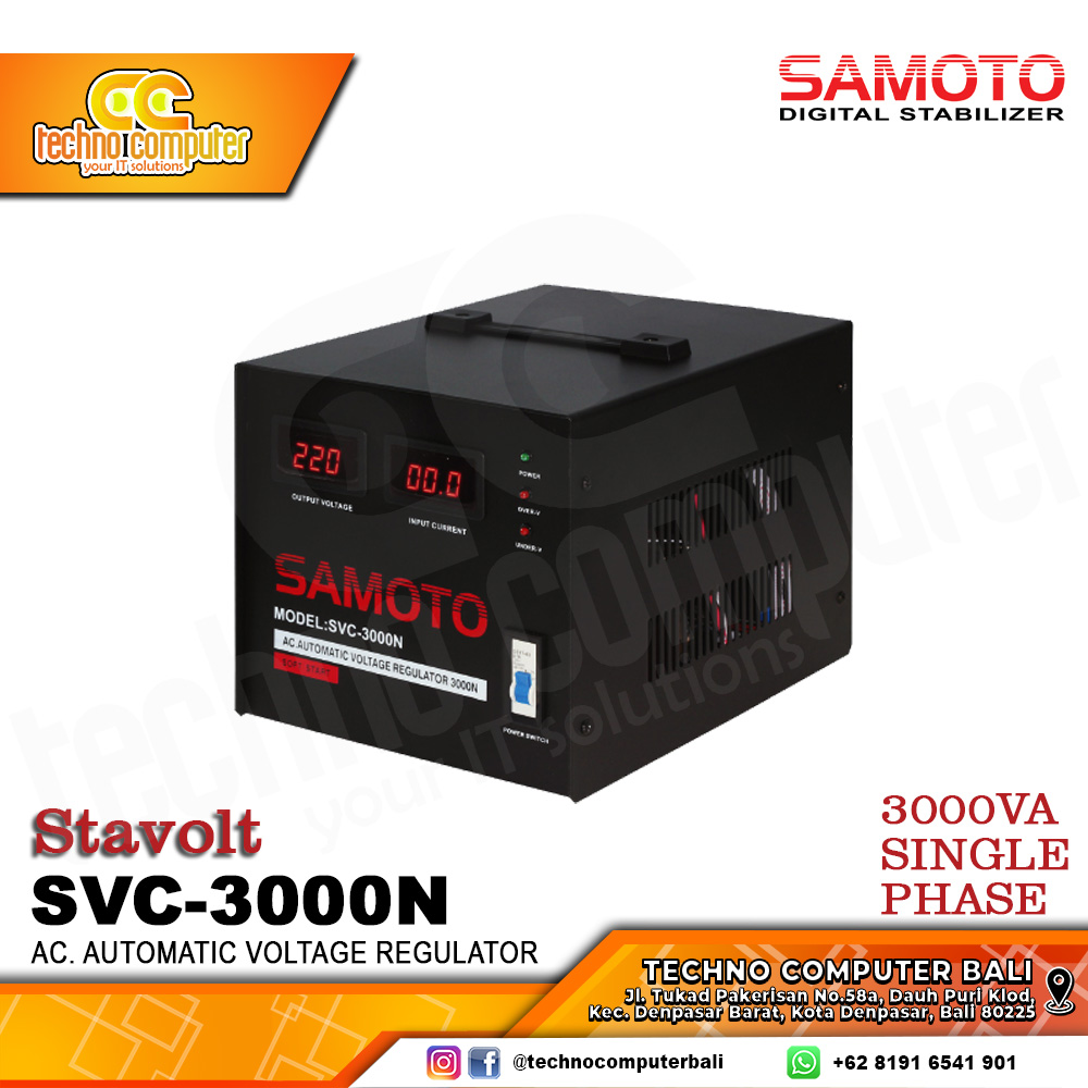 STABILIZER SERVO MOTOR SAMOTO SVC-3000VA