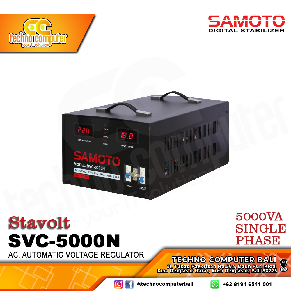 STABILIZER SERVO MOTOR SAMOTO SVC-5000VA