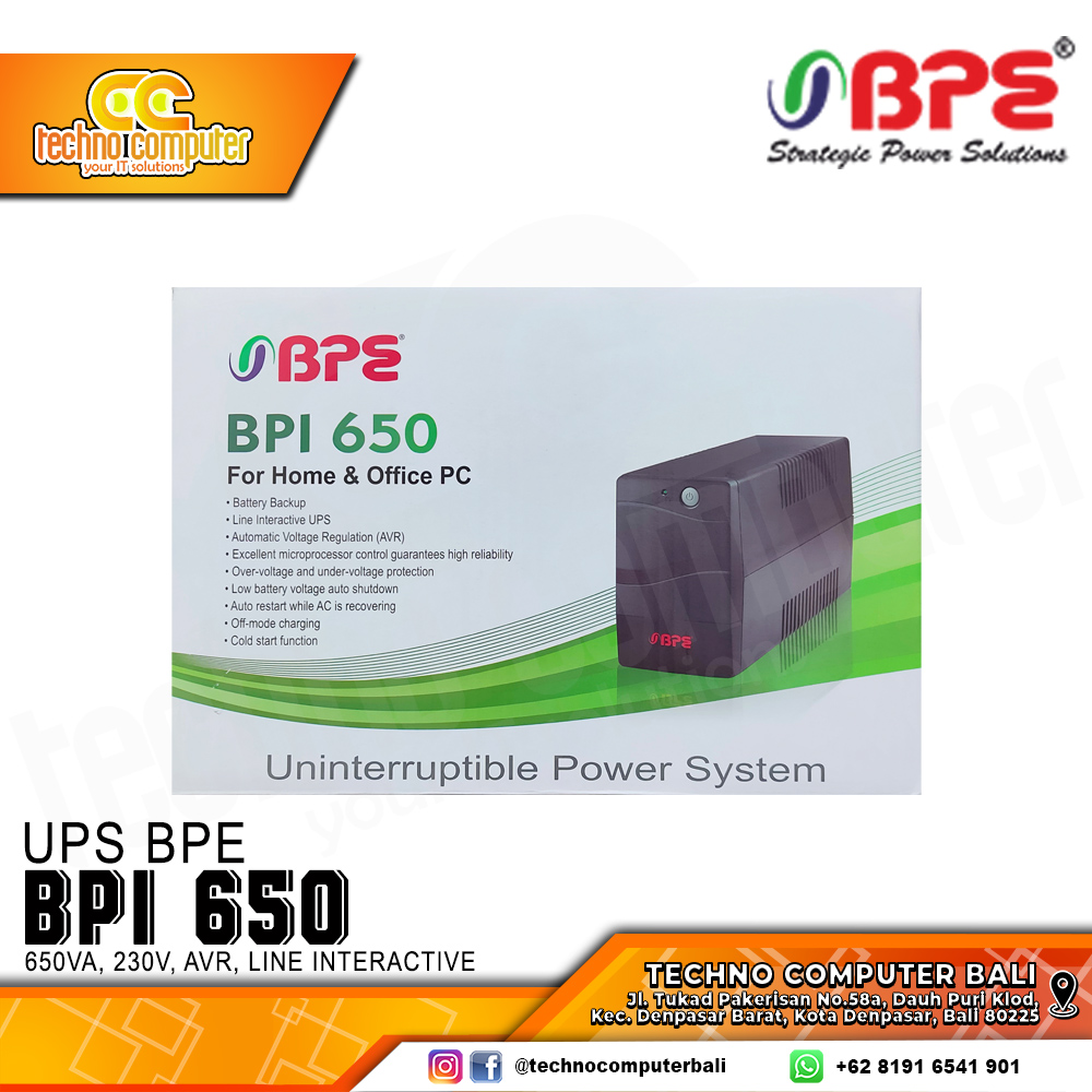 UPS BPE BPI 650 - 650VA/360W