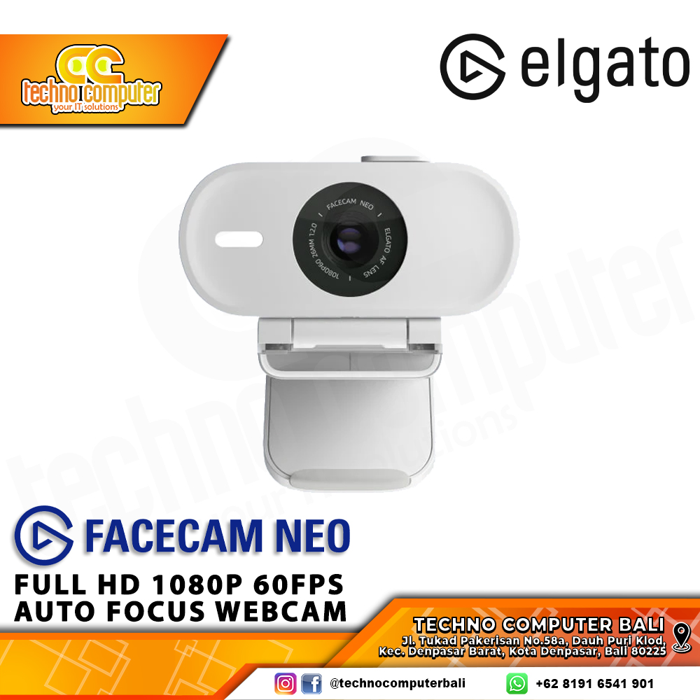ELGATO FACECAM Neo - Full HD 1080p 60Fps Auto Focus Webcam