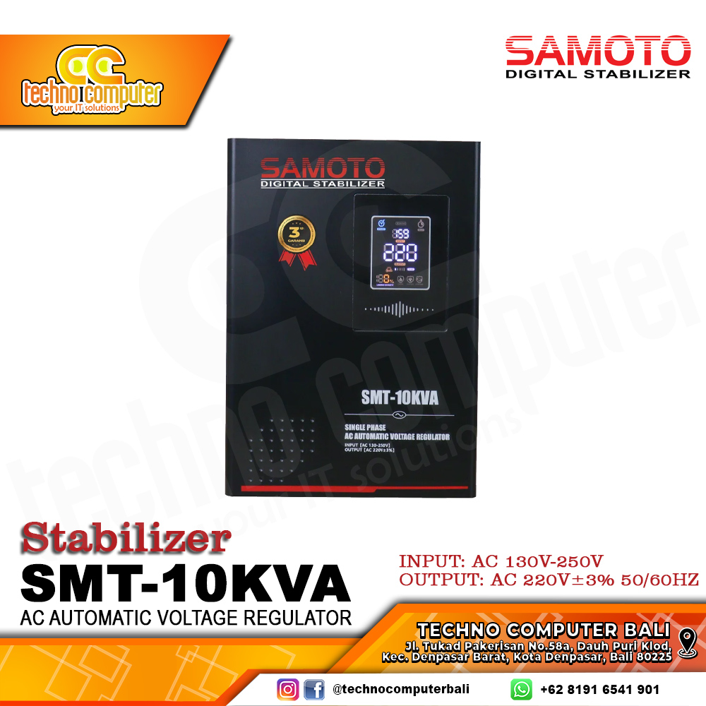 STABILIZER SERVO MOTOR SAMOTO SMT-10.000VA
