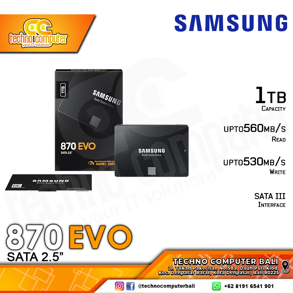 SSD SAMSUNG 870 EVO SATA III 2.5 inch - 1TB