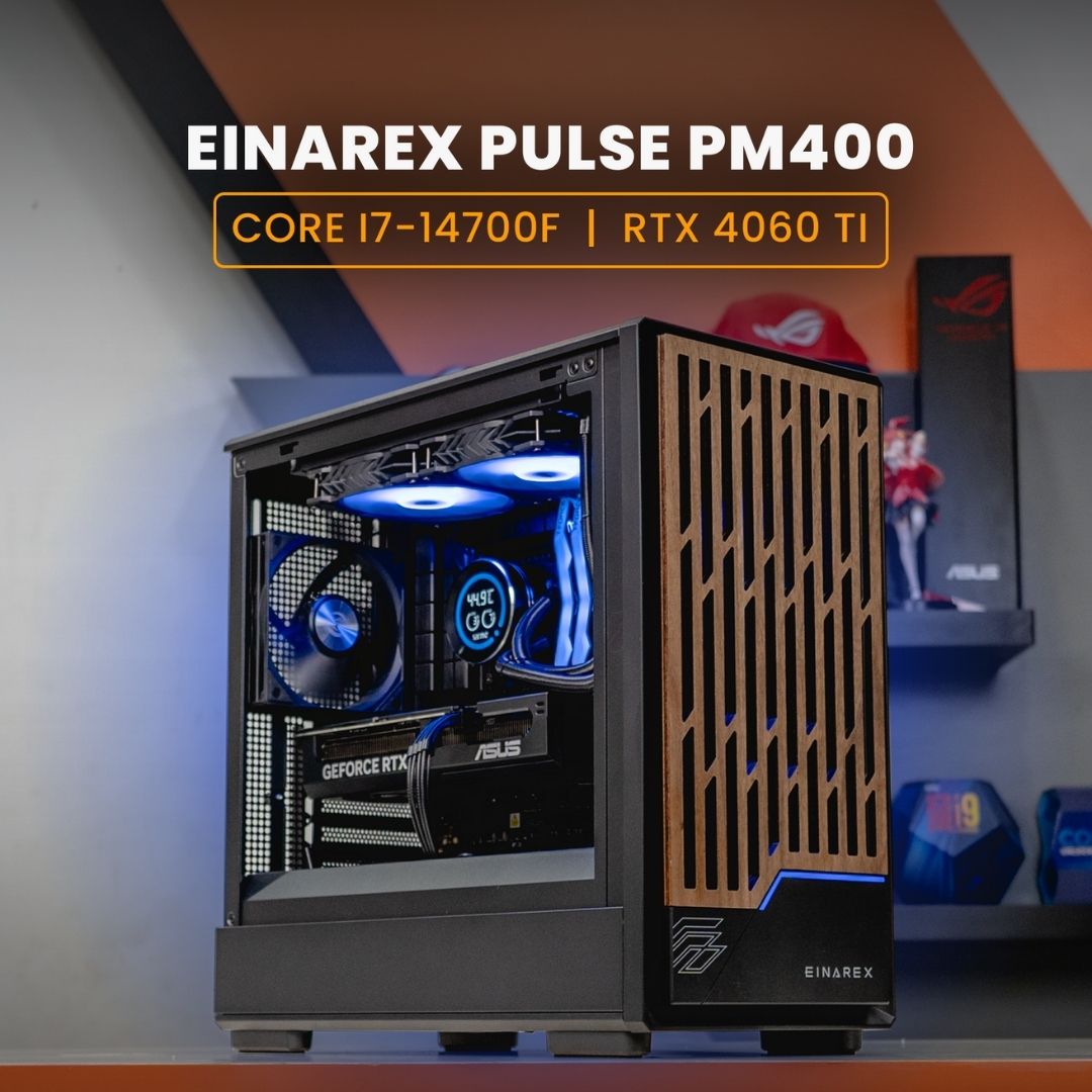 PC MULTIMEDIA & GAMING / CORE I7-14700F / ASUS PRIME RTX 4060 Ti / EINAREX PULSE PM400 Black