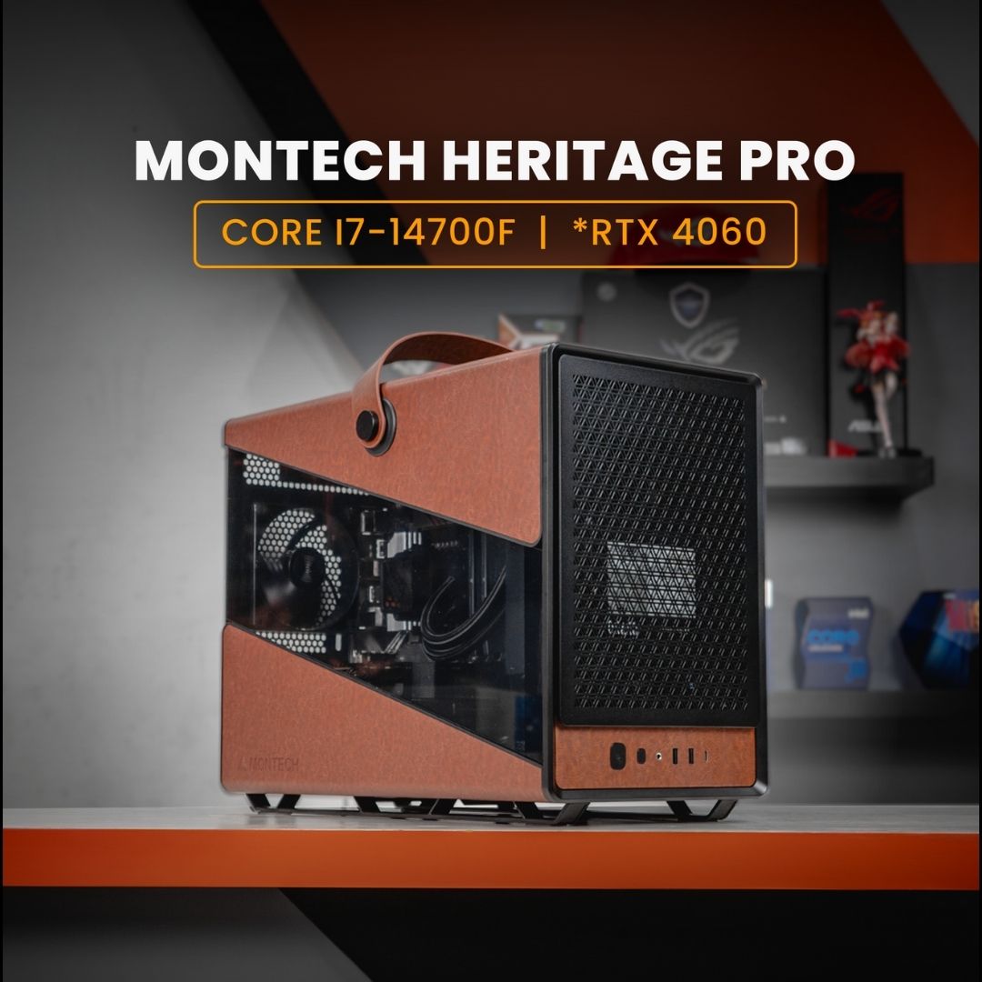PC GAMING & MULTIMEDIA / CORE I7-14700F / MONTECH HERITAGE PRO Black