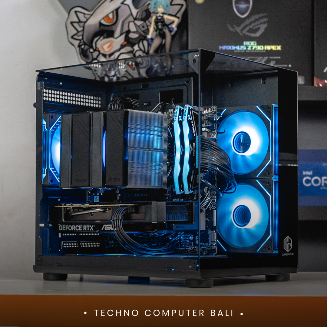 PC GAMING & EDITING / RYZEN 5 9600X / ASUS DUAL RTX 5060 TI / CUBE GAMING CIELO V2 Black