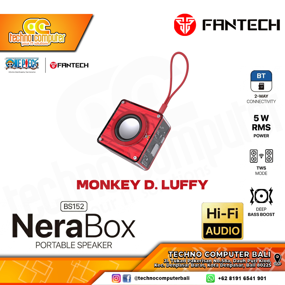 SPEAKER FANTECH X ONEPIECE NERA BOX BS152 - LUFFY